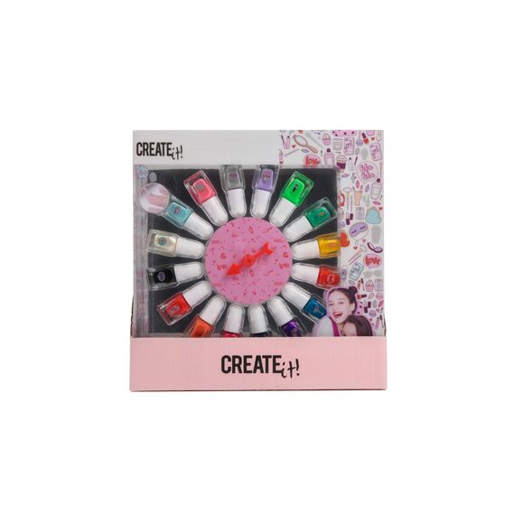 Create It! - 16 Nail Polish w. Spinning Wheel (84515A) / Toys
