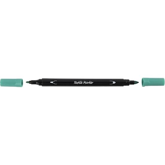 Creativ Company - Textile markers, line 2,3+3,6 mm, standard colours, 6 pc/ 1 pack (334819) / Toys