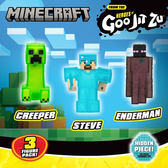 Goo Jit Zu - Minecraft 3 PK (43190) / Toys
