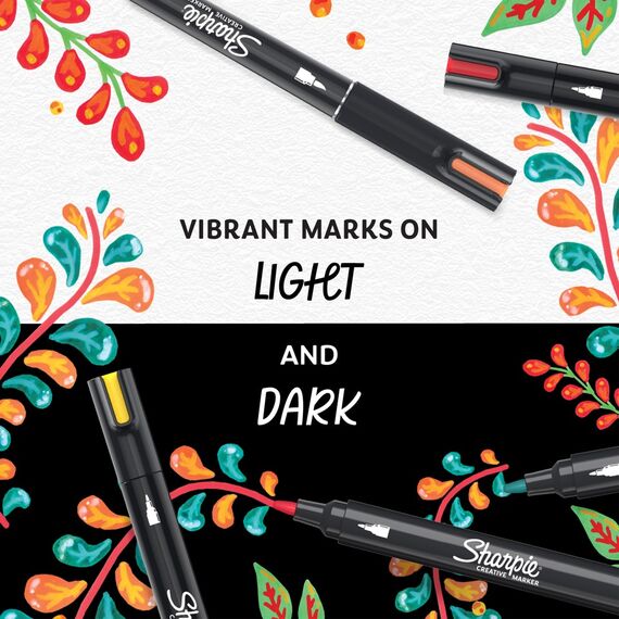 Sharpie - Creative Marker Acrylic Paint Pens - Bullet Tip Water-Based Paint Markers - Black - 6 Count (SKU: 2218123) / Toys