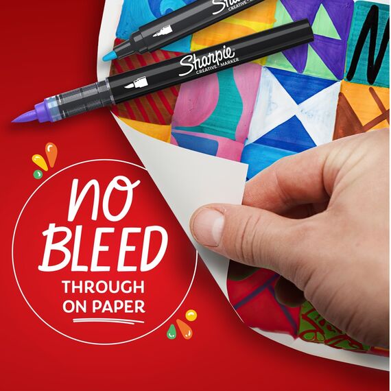Sharpie - Creative Marker Acrylic Paint Pens - Bullet Tip Water-Based Paint Markers - Black - 6 Count (SKU: 2218123) / Toys