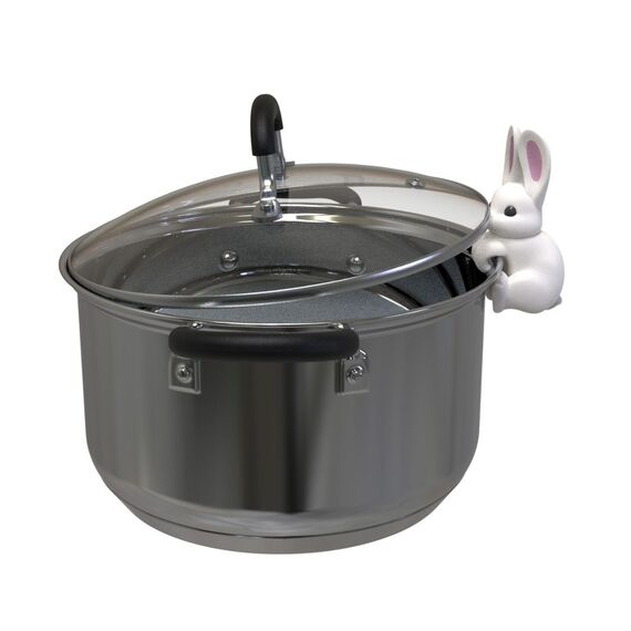 Winkee - Spoon and pot lid holder - Rabbit Spoon Holder and Steam Release - compact / Gadgets