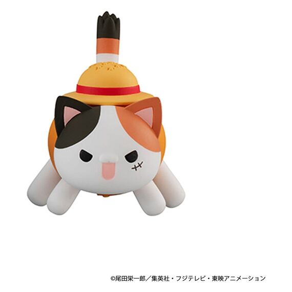 One Piece Mega Cat Project Nyan Piece Nyan! Luffy & the Seven Warlords of the Sea Mini Figures 3 cm Blind Box Display (8) (Repeat)