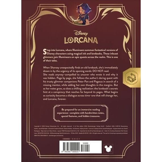 Disney Lorcana TCG Quest of Wonders - An Illumineer's Lorebook *English Version*
