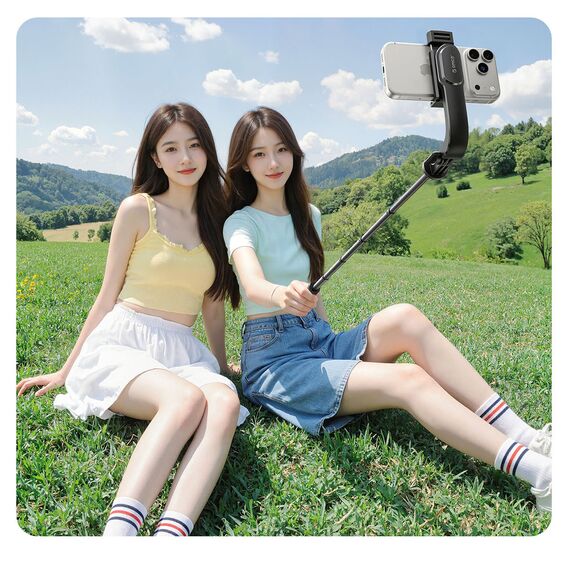 Selfie stick Orico SPV90 aluminum mini tripod Bluetooth 360 degree rotation - black | Techbox