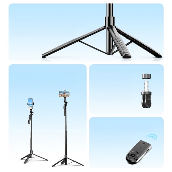 Selfie stick Orico SPM175 tripod 1/4" for phone camera with 360 degree rotation Bluetooth 5.2 - black | Techbox
