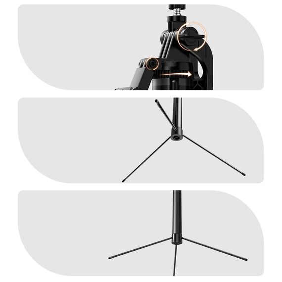 Selfie stick Orico SPM170 tripod 1/4" for phone camera Bluetooth 5.2 - black | Techbox