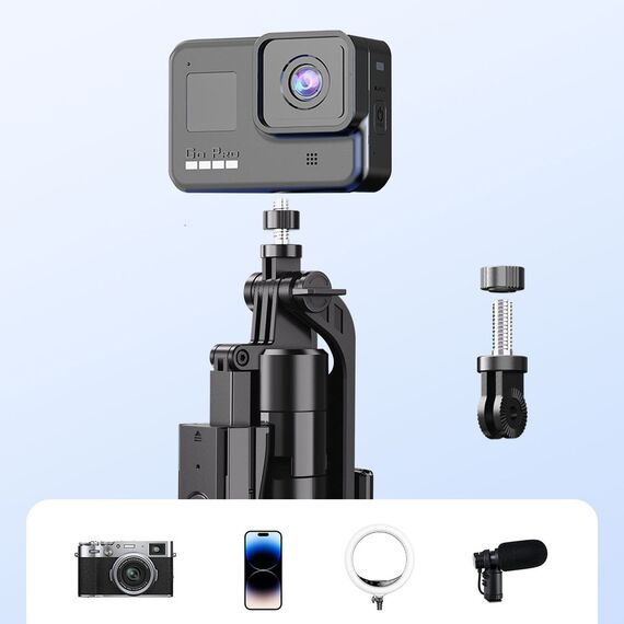 Selfie stick Orico SPN185 1/4" tripod for phone camera with 360 degree rotation Bluetooth 5.2 - black | Techbox