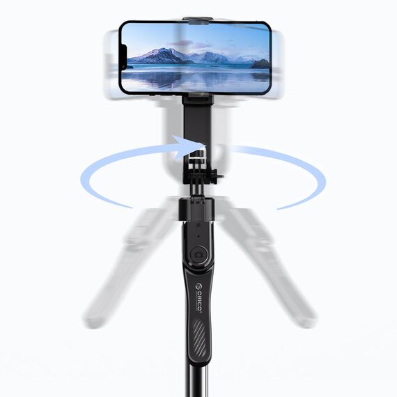 Selfie stick Orico SPN185 1/4" tripod for phone camera with 360 degree rotation Bluetooth 5.2 - black | Techbox