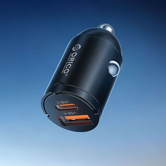 Orico MiniRing 30W USB-A + USB-C Car Charger - Black