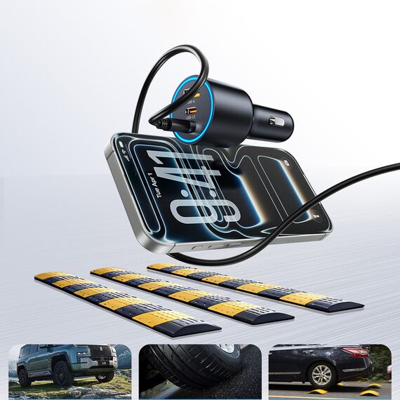 Orico HyperDrive 165W USB-A + 2x USB-C Car Charger - Black