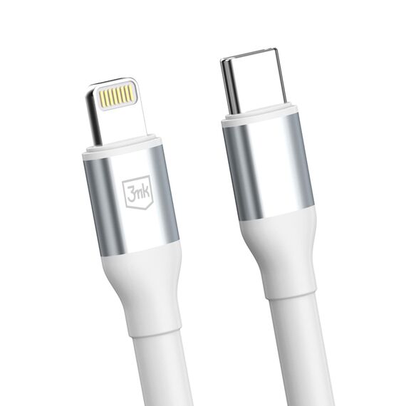 3mk Hyper Cable N-SERIES USB-C / Lightning 1m PD 3.0 9V / 3A 27W - white
