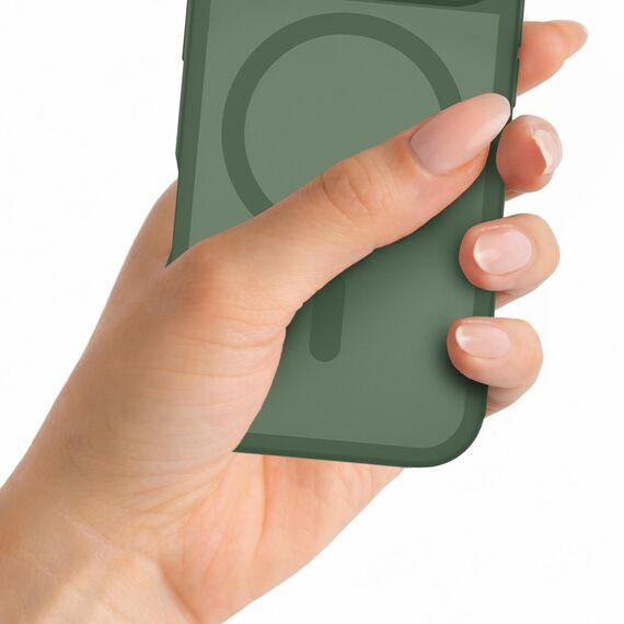 3mk Misty MagCase for iPhone 16 - green