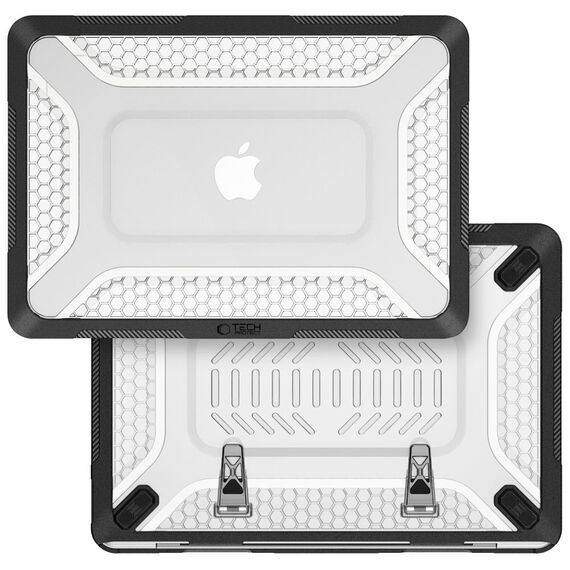 Tech-Protect Kevlar Pro Case for MacBook Neo 13" 2026 - Black and Clear