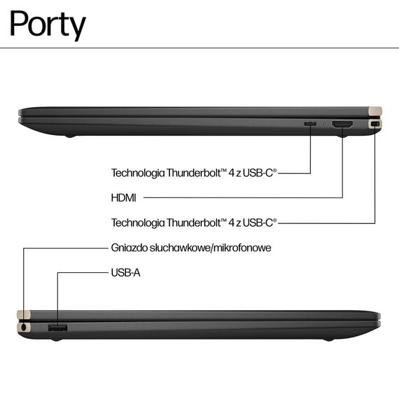 HP Spectre x360 16-aa0233nw Ultra 7 155H 16" 2.8K Touch OLED 120Hz AG 16GB DDR5 6400 SSD1TB RTX 4050_6GB Cam 9MP 83Wh  W11Pro 2Y