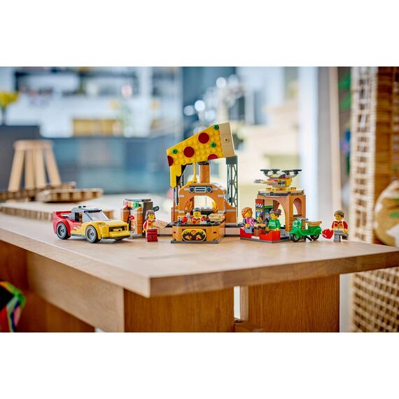 LEGO CITY 60496 Pizza Delivery Experience with Vehicles