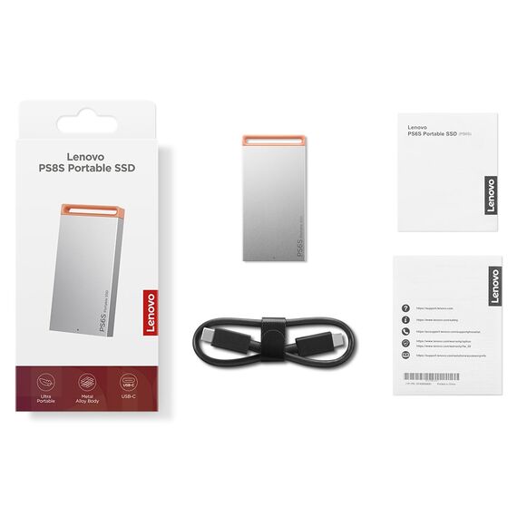 Lenovo 4XB1T88410 external solid state drive 1 TB USB Type-C 3.2 Gen 2 (3.1 Gen 2) Grey - External HDD & SSD - Hard Drives - Techbox