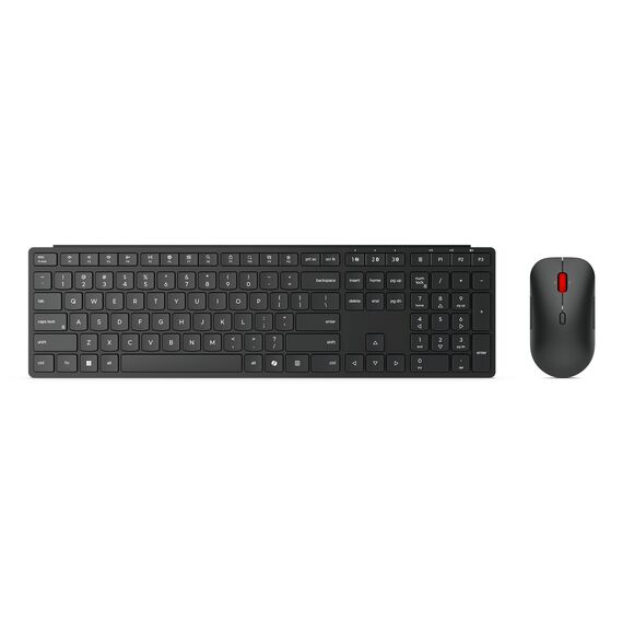 Lenovo 4X31S04810 keyboard Mouse included Office RF Wireless + Bluetooth US English Black