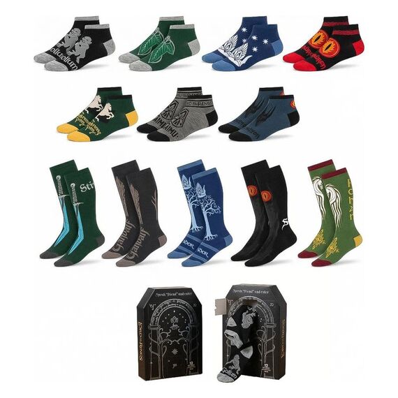 The Lord of the Rings Socks 12-Pack 38-45