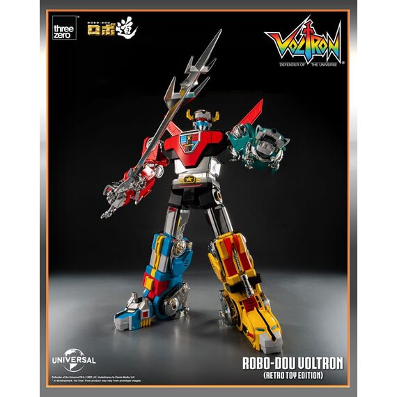 Voltron: Defender of the Universe Robo-Dou Action Figure Voltron Retro Toy Edition 27 cm