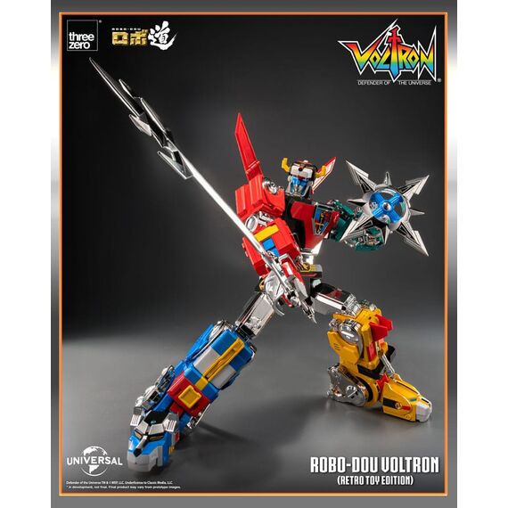 Voltron: Defender of the Universe Robo-Dou Action Figure Voltron Retro Toy Edition 27 cm