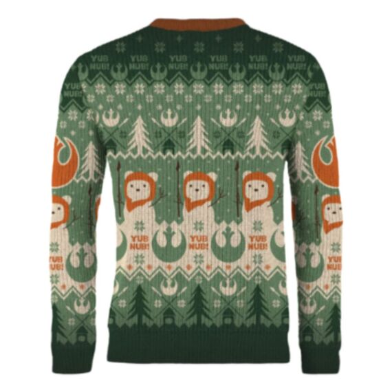 Star Wars Christmas Sweater Ewok'n around the Christmas Tree