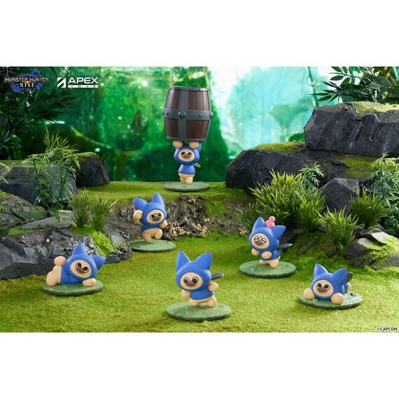 Monster Hunter Rise Trading Figure 6-Pack Felyne Cat