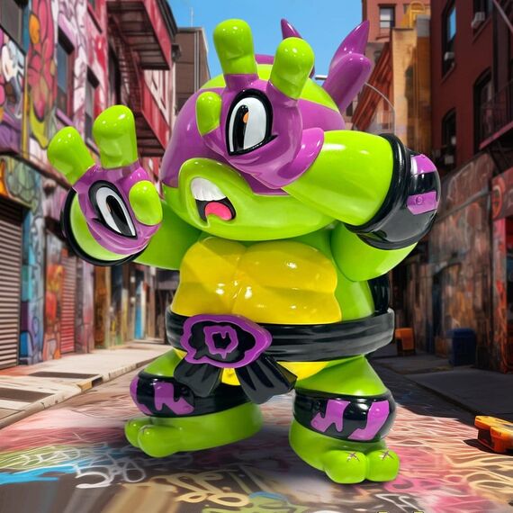 Teenage Mutant Ninja Turtles x Grape Brain Vinyl Figure Donatello 24 cm