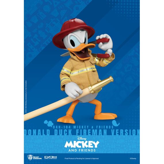 Mickey & Friends Dynamic 8ction Heroes Action Figure 1/9 Donald Duck Fireman Ver. 24 cm