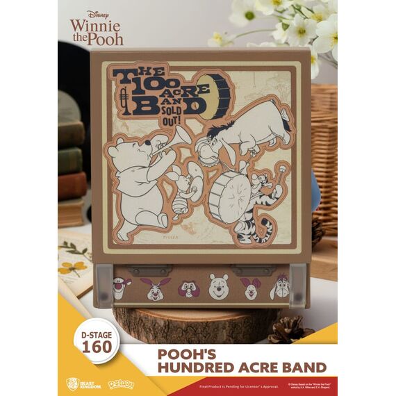 Winnie the Pooh Record Player Series PVC figure Pooh's Hundred Acre Band 12 cm