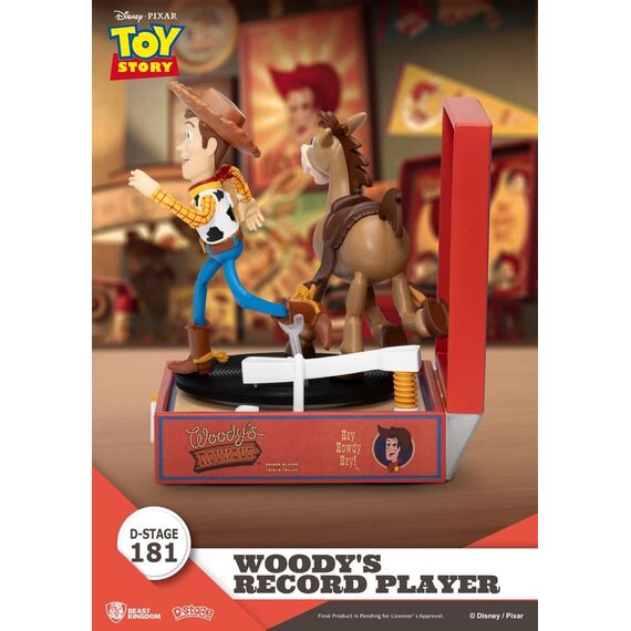 Toy Story Record Player Series PVC figure Woody's Record Player 13 cm