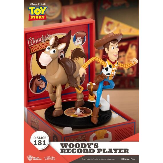 Toy Story Record Player Series PVC figure Woody's Record Player 13 cm