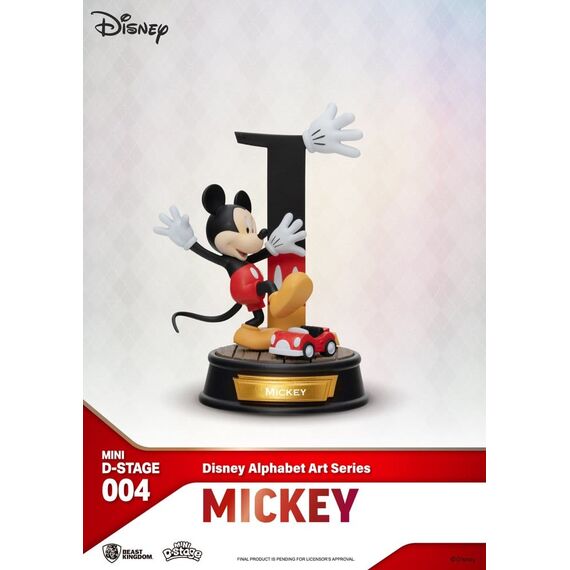 Disney Mini Diorama Stage Statues 6-pack Alphabet Art 10 cm