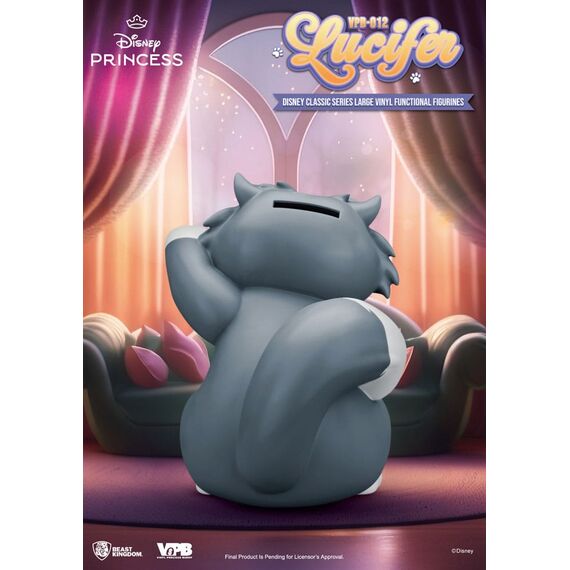 Cinderella Piggy Vinyl Bank Lucifer 33 cm