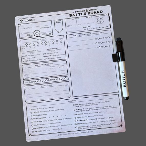 Dungeons & Dragons Battle Board Rogue