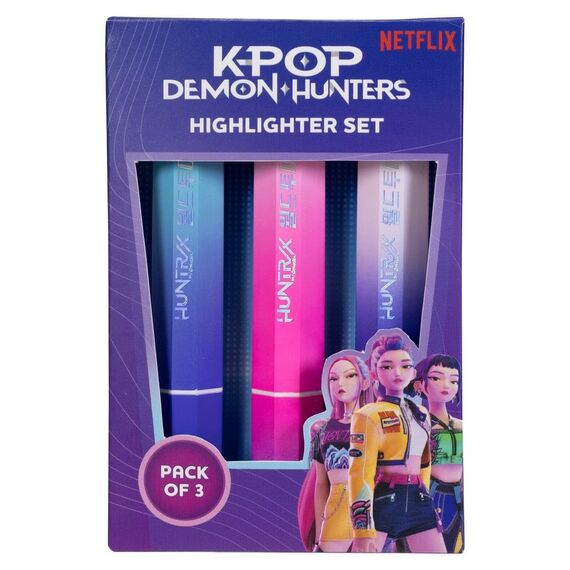 KPop Demon Hunters Highlighters 3-Pack Huntr/x