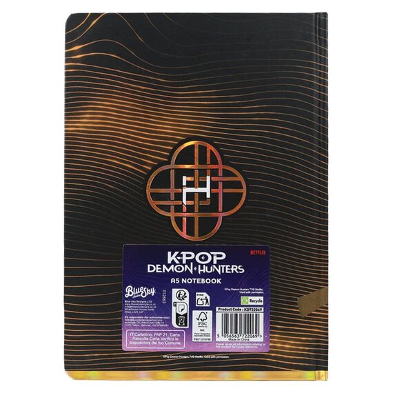 KPop Demon Hunters A5 Notebook Golden