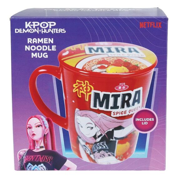 Kpop Demon Hunters Mug with lid Huntr/x Ramen