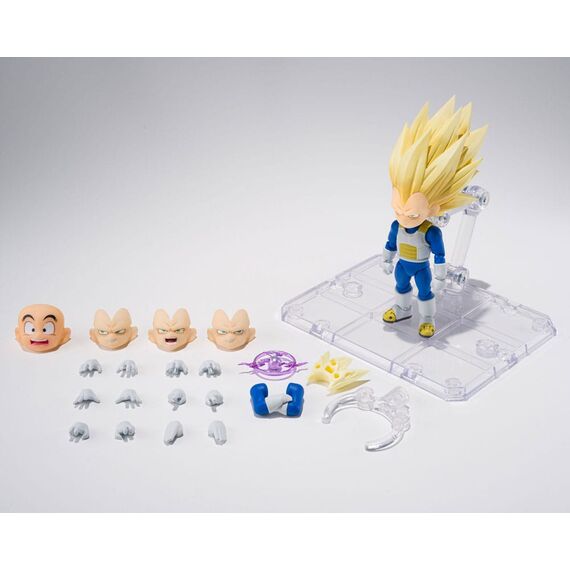 Dragon Ball S.H.Figuarts Action Figure Super Saiyan Level 3 Vegeta (mini) Daima 8 cm