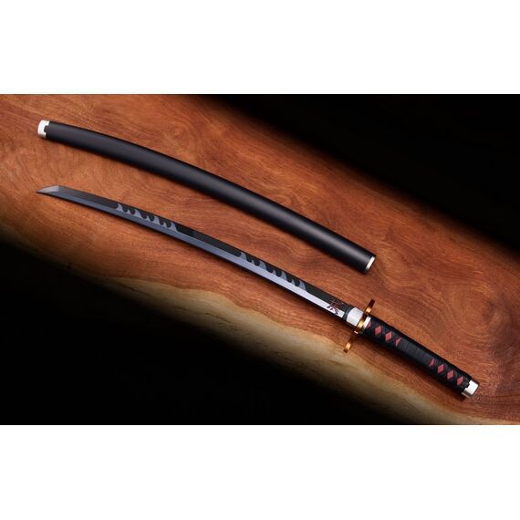 Demon Slayer: Kimetsu no Yaiba Proplica Replica 1/1 Nichirin Sword (Tanjiro Kamado) Kyojuro Rengoku´s Sword Gueard Ver. 88 cm