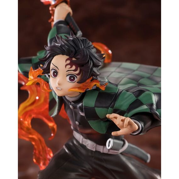 Demon Slayer: Kimetsu no Yaiba FiguartsZERO PVC Statue Kamado Tanjiro (Kyojuro Rengoku's Sword Guard Ver.) 19 cm