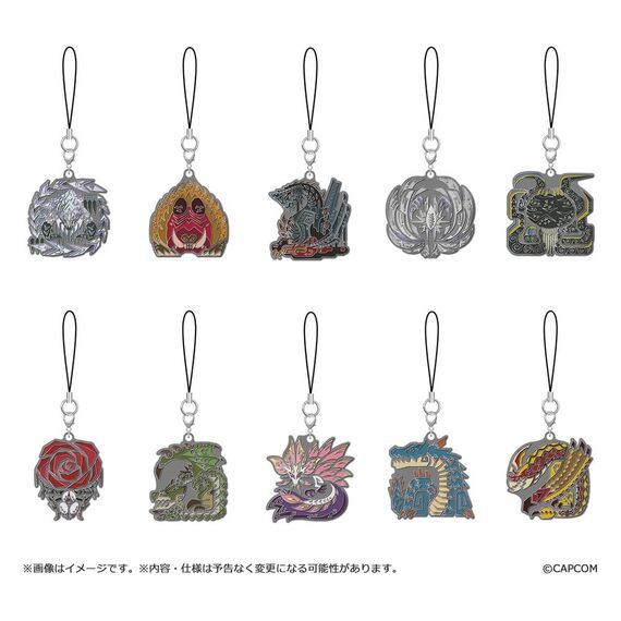 Monster Hunter Wilds Metal Keychain Monster icon Vol. 2 Blind Box Assortment (10)