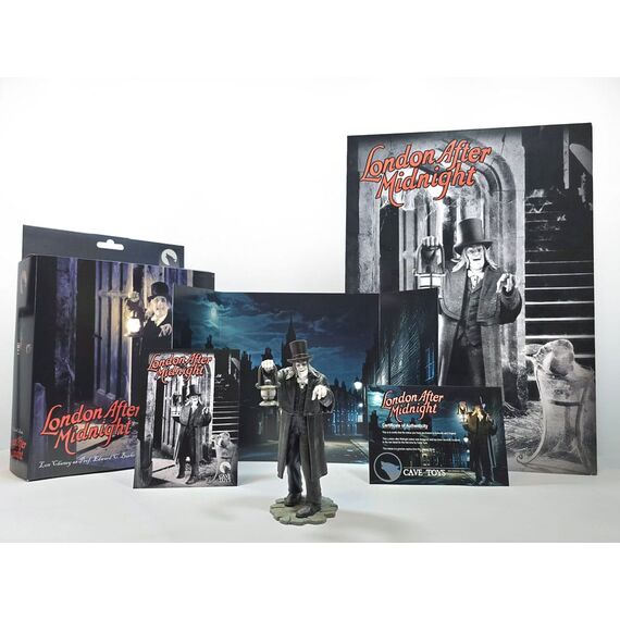 London After Midnight Statue 1/10 Lon Chaney Black & White Ver. 16 cm