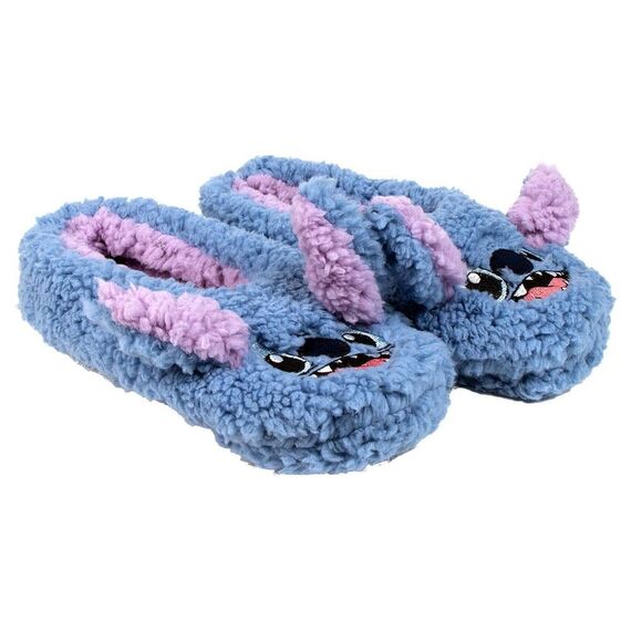 Disney House Slippers with Sole Applications Stitch Assortment (12)
