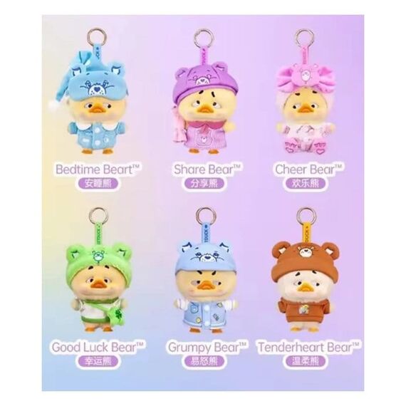 Upset Duck: Rainbow Care Bears Blind Box Keychain 16 cm Display (6)