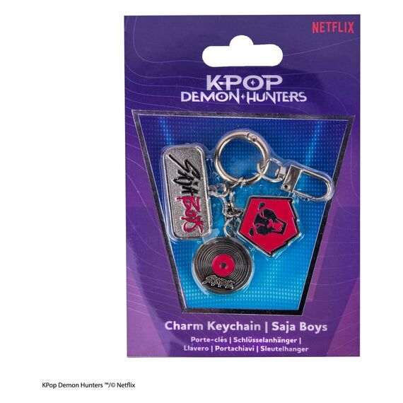 KPop Demon Hunters Charm Keychain Saja Boys