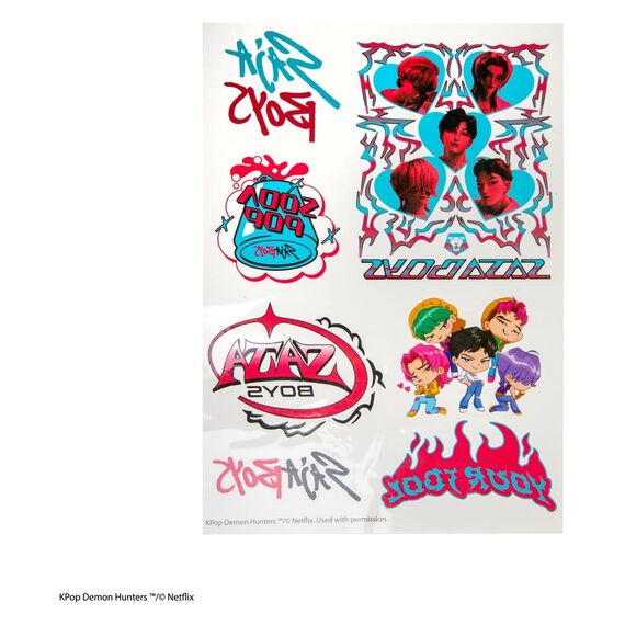 KPop Demon Hunters Tattoo Stickers KPop Demon Hunters
