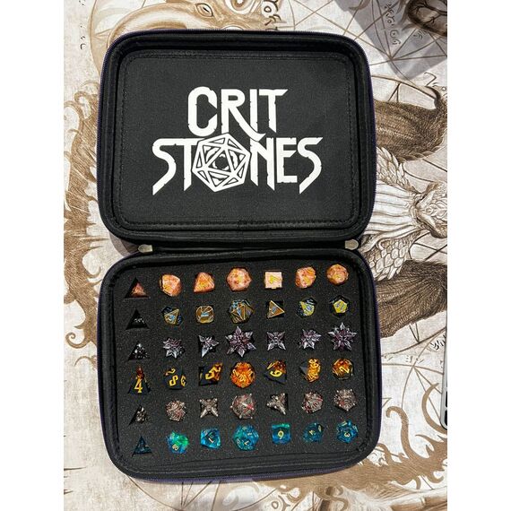 CritStones Dice Case Arcanum Black