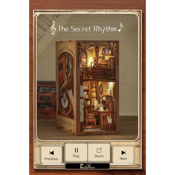 Book Nook The Secret Rhythm 23 x 11 cm
