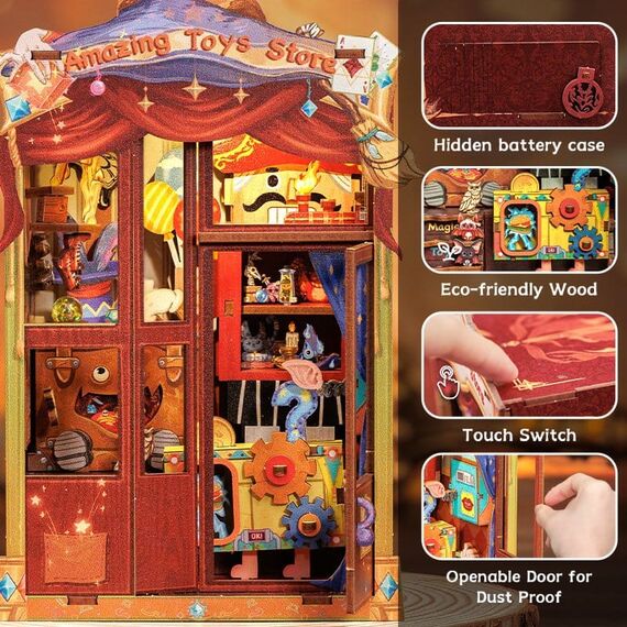 Book Nook Amazing Toy Store 17 x 12 cm